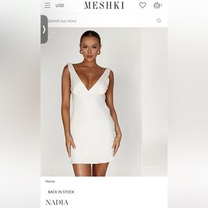 Beige Mekhi low back Dress Size Small